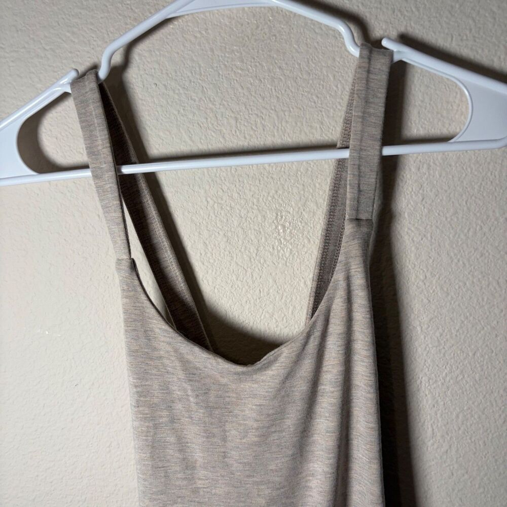 Imbodhi Romper Women's Medium Lined Athletic Beige Strappy Oatmeal Yoga - Picture 3 of 8
